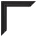 Photo Frame 50x70cm Black Woodgrain MDF Lazio Detail Corner | Yourdecoration.co.uk