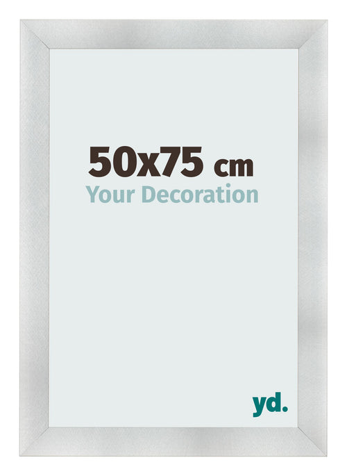 Photo Frame 50x75cm Aluminum Brushed MDF Pisa Front Size | Yourdecoration.co.uk