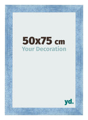 Photo Frame 50x75cm Clear Blue Swept MDF Pisa Front Size | Yourdecoration.co.uk