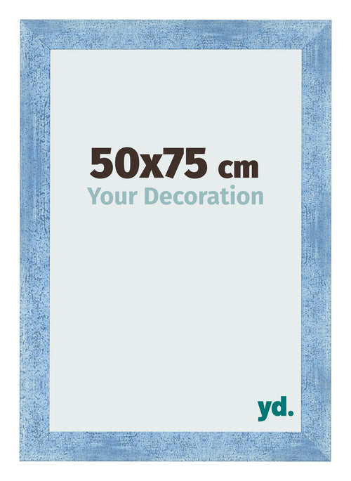 Photo Frame 50x75cm Clear Blue Swept MDF Pisa Front Size | Yourdecoration.co.uk