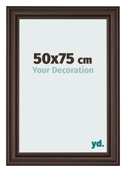Photo Frame 50x75cm Oak Dark MDF Lazio Front Size | Yourdecoration.co.uk