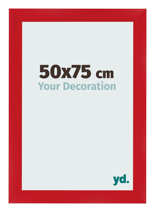 Photo Frame 50x75cm Red MDF Pisa Front Size | Yourdecoration.co.uk
