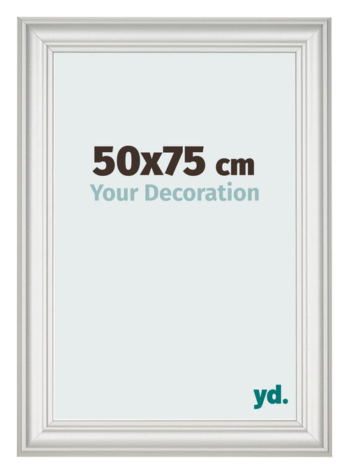 Photo Frame 50x75cm White Swept MDF Lazio Front Size | Yourdecoration.co.uk