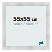 Photo Frame 55x55cm Aluminum Brushed MDF Pisa Front Size | Yourdecoration.co.uk