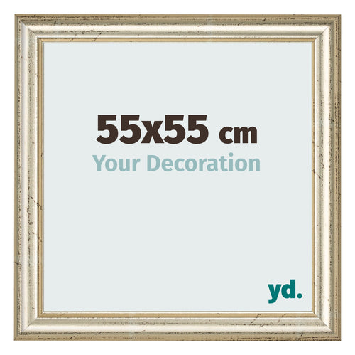Photo Frame 55x55cm Metallic Gloss MDF Lazio Front Size | Yourdecoration.co.uk