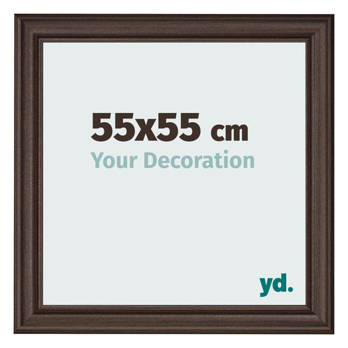 Photo Frame 55x55cm Oak Dark MDF Lazio Front Size | Yourdecoration.co.uk