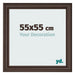 Photo Frame 55x55cm Oak Dark MDF Lazio Front Size | Yourdecoration.co.uk
