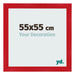 Photo Frame 55x55cm Red MDF Pisa Front Size | Yourdecoration.co.uk