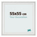 Photo Frame 55x55cm White Swept MDF Lazio Front Size | Yourdecoration.co.uk