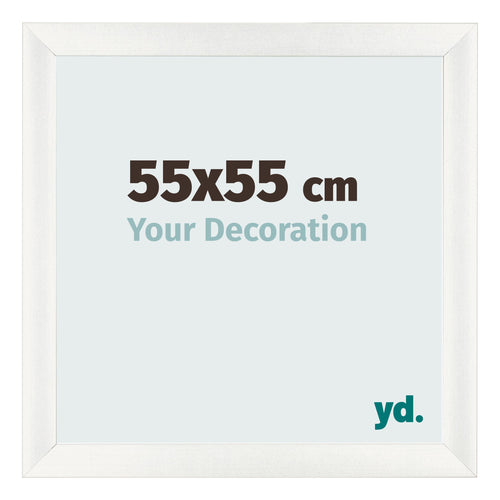 Photo Frame 55x55cm White Vintage MDF Pisa Front Size | Yourdecoration.co.uk