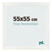 Photo Frame 55x55cm White Vintage MDF Pisa Front Size | Yourdecoration.co.uk