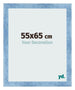 Photo Frame 55x65cm Clear Blue Swept MDF Pisa Front Size | Yourdecoration.co.uk
