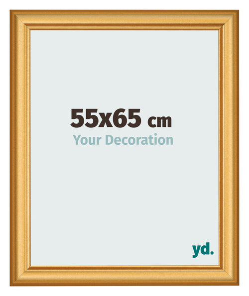 Photo Frame 55x65cm Gold Matte MDF Lazio Front Size | Yourdecoration.co.uk