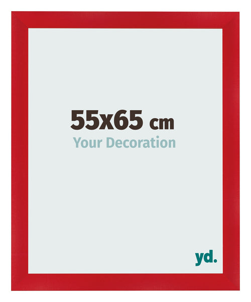 Photo Frame 55x65cm Red MDF Pisa Front Size | Yourdecoration.co.uk