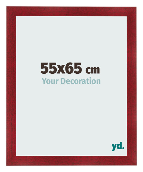 Photo Frame 55x65cm Wine Red Swept MDF Pisa Front Size | Yourdecoration.co.uk