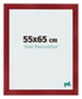 Photo Frame 55x65cm Wine Red Swept MDF Pisa Front Size | Yourdecoration.co.uk