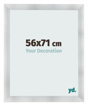 Photo Frame 56x71cm Aluminum Brushed MDF Pisa Front Size | Yourdecoration.co.uk