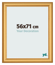 Photo Frame 56x71cm Gold Matte MDF Lazio Front Size | Yourdecoration.co.uk