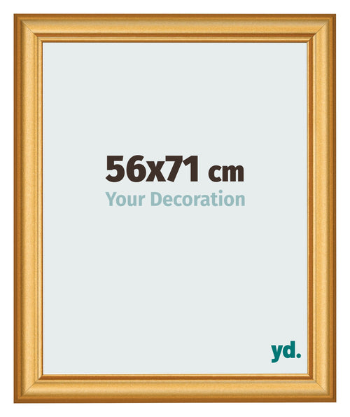 Photo Frame 56x71cm Gold Matte MDF Lazio Front Size | Yourdecoration.co.uk