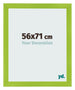 Photo Frame 56x71cm Green MDF Pisa Front Size | Yourdecoration.co.uk