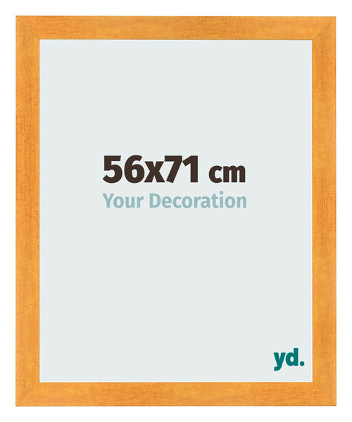 Photo Frame 56x71cm Orange MDF Pisa Front Size | Yourdecoration.co.uk