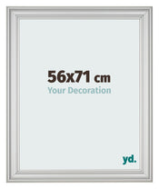 Photo Frame 56x71cm Silver Matte MDF Lazio Front Size | Yourdecoration.co.uk