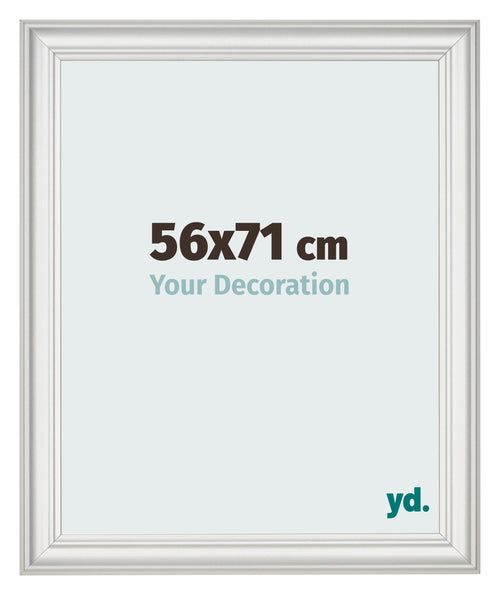 Photo Frame 56x71cm White Swept MDF Lazio Front Size | Yourdecoration.co.uk