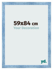Photo Frame 59x84cm Clear Blue Swept MDF Pisa Front Size | Yourdecoration.co.uk