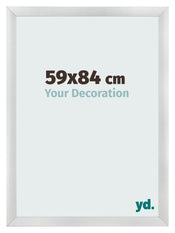 Photo Frame 59x84cm Silver Black Swept MDF Pisa Front Size | Yourdecoration.co.uk