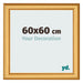 Photo Frame 60x60cm Gold Matte MDF Lazio Front Size | Yourdecoration.co.uk