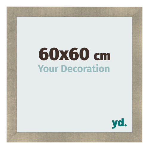 Photo Frame 60x60cm Gold Vintage MDF Pisa Front Size | Yourdecoration.co.uk