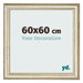 Photo Frame 60x60cm Metallic Gloss MDF Lazio Front Size | Yourdecoration.co.uk