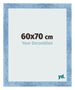Photo Frame 60x70cm Clear Blue Swept MDF Pisa Front Size | Yourdecoration.co.uk