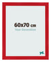 Photo Frame 60x70cm Red MDF Pisa Front Size | Yourdecoration.co.uk