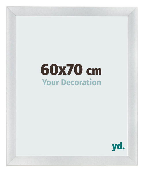 Photo Frame 60x70cm Silver Black Swept MDF Pisa Front Size | Yourdecoration.co.uk