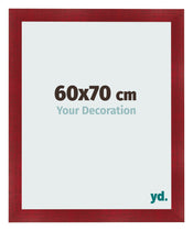 Photo Frame 60x70cm Wine Red Swept MDF Pisa Front Size | Yourdecoration.co.uk