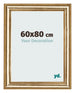 Photo Frame 60x80cm Gold Antique MDF Lazio Front Size | Yourdecoration.co.uk
