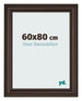 Photo Frame 60x80cm Oak Dark MDF Lazio Front Size | Yourdecoration.co.uk