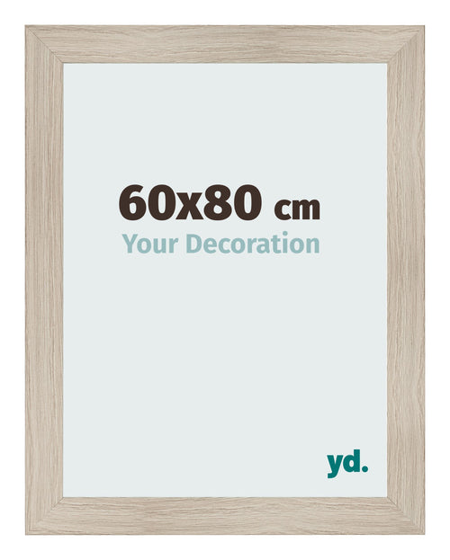 Photo Frame 60x80cm Oak Rustic MDF Pisa Front Size | Yourdecoration.co.uk