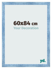 Photo Frame 60x84cm Clear Blue Swept MDF Pisa Front Size | Yourdecoration.co.uk