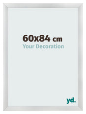 Photo Frame 60x84cm Silver Black Swept MDF Pisa Front Size | Yourdecoration.co.uk