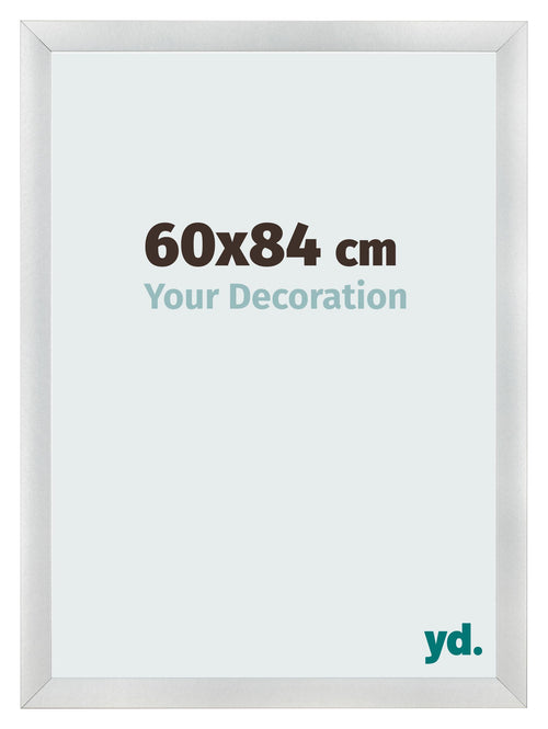 Photo Frame 60x84cm Silver Black Swept MDF Pisa Front Size | Yourdecoration.co.uk