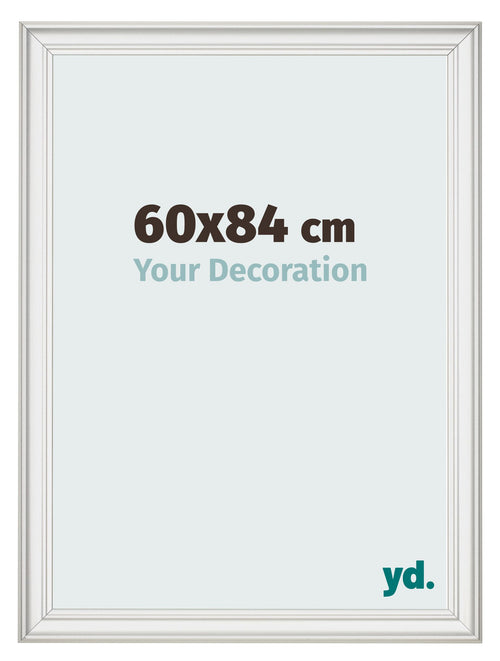 Photo Frame 60x84cm White Swept MDF Lazio Front Size | Yourdecoration.co.uk