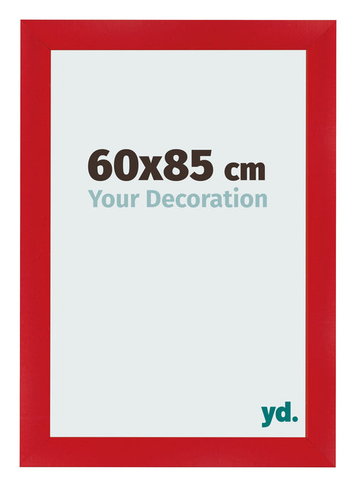 Photo Frame 60x85cm Red MDF Pisa Front Size | Yourdecoration.co.uk