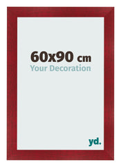 Photo Frame 60x90cm Wine Red Swept MDF Pisa Front Size | Yourdecoration.co.uk