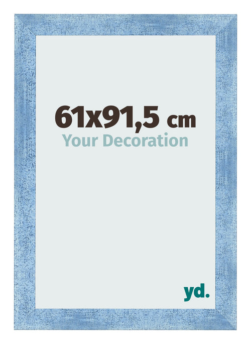 Photo Frame 61x91 5cm Clear Blue Swept MDF Pisa Front Size | Yourdecoration.co.uk