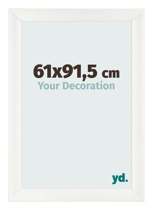 Photo Frame 61x91 5cm White Vintage MDF Pisa Front Size | Yourdecoration.co.uk