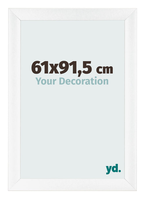Photo Frame 61x91 5cm White Vintage MDF Pisa Front Size | Yourdecoration.co.uk