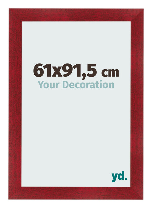 Photo Frame 61x91 5cm Wine Red Swept MDF Pisa Front Size | Yourdecoration.co.uk