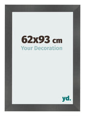 Photo Frame 62x93cm Black Silver Polished MDF Pisa Front Size | Yourdecoration.co.uk